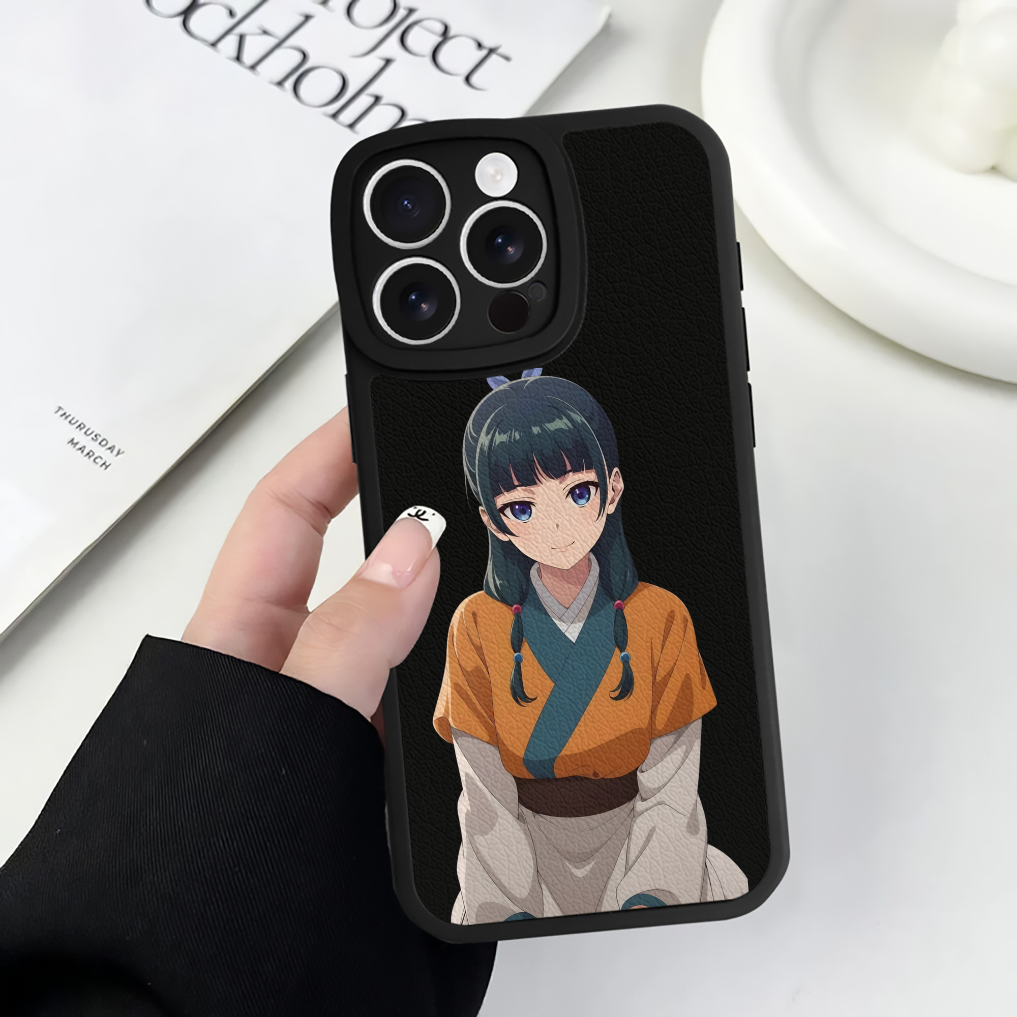 薬屋のひとりごと The Apothecary Diaries 【iPhone 16シリーズ対応】シリコンスマホケース（レザー調） 材質：シリコン